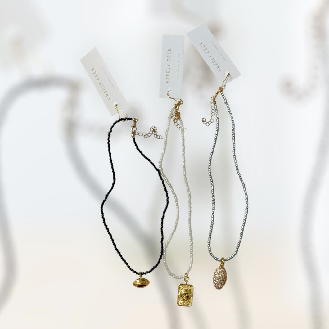 Beaded Charm Necklace