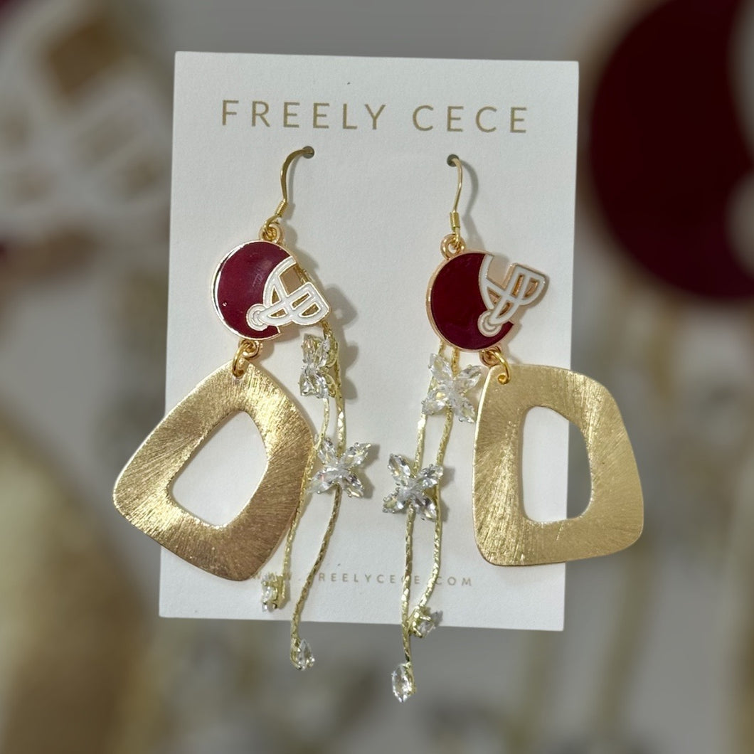 Maroon Helmet Dangle