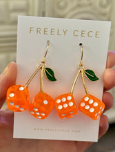 Load image into Gallery viewer, Cherry Dice Earrings
