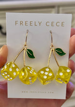 Load image into Gallery viewer, Cherry Dice Earrings
