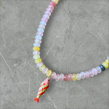 Load image into Gallery viewer, Multicolor Beaded Orange &amp; Pink Necklace
