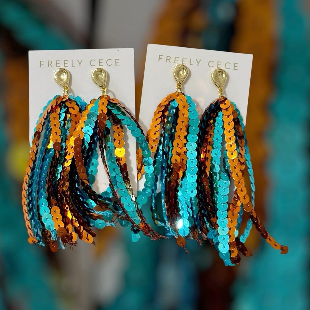Showgirl Sequin Earrings