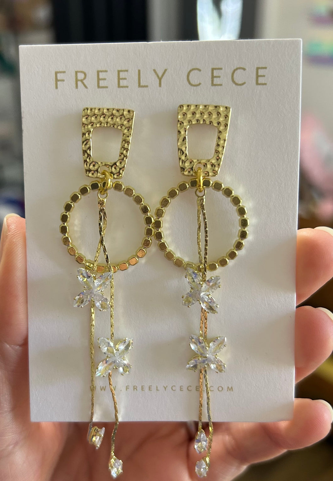 Flower Fringe Earrings