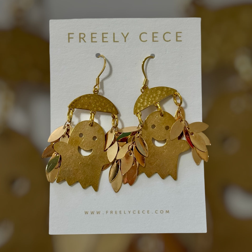 Fringy Ghost Earrings