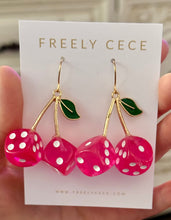 Load image into Gallery viewer, Cherry Dice Earrings
