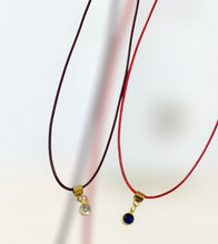 Load image into Gallery viewer, Stone Cord Necklace
