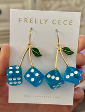 Load image into Gallery viewer, Cherry Dice Earrings

