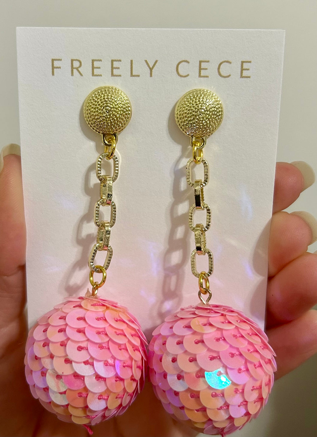 Sequin Ball Dangles