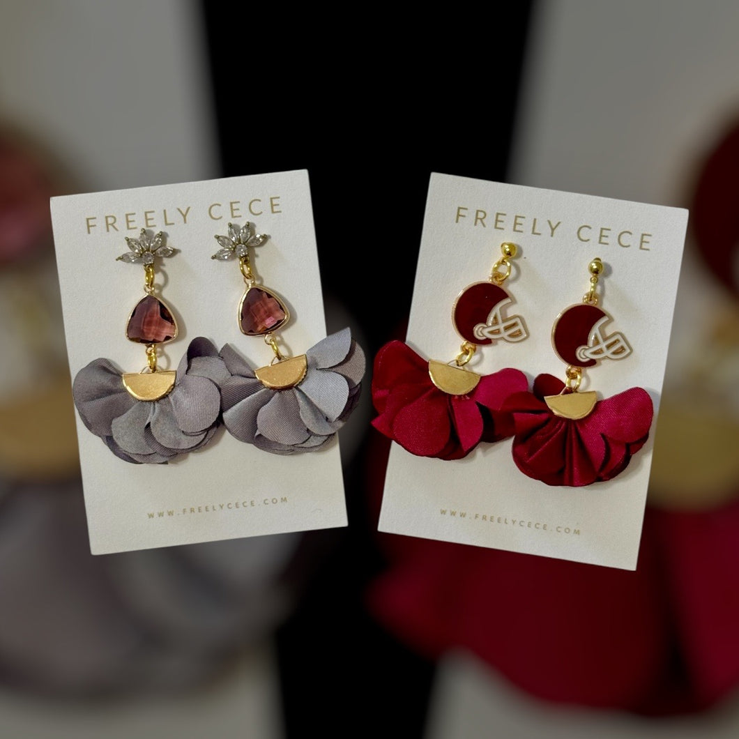 Gameday Ruffle Earrings