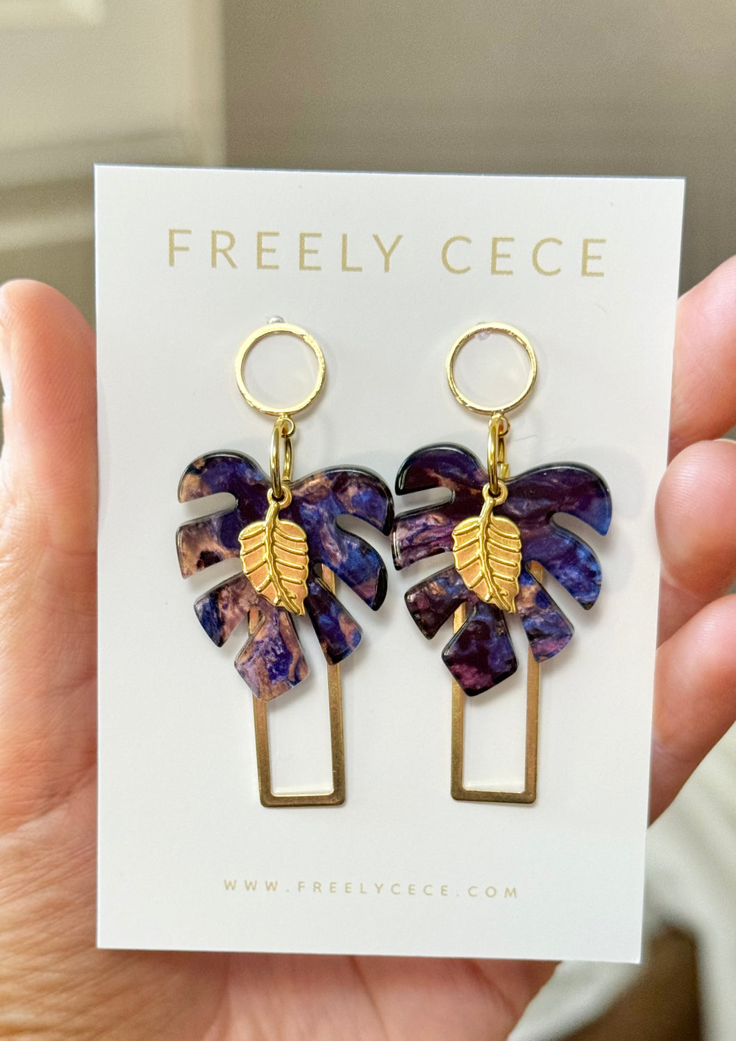 Palm Leaf Earrings
