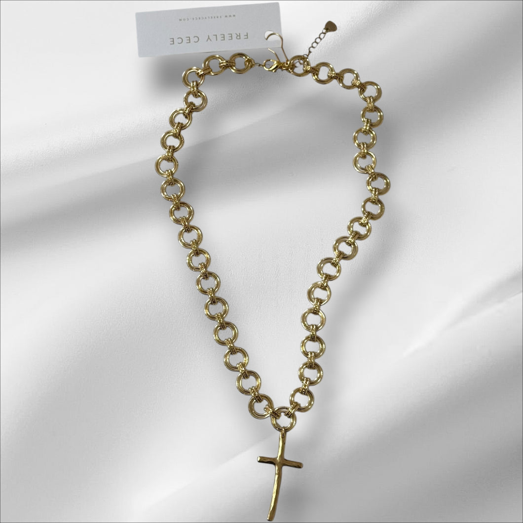 Gold Cross Necklace