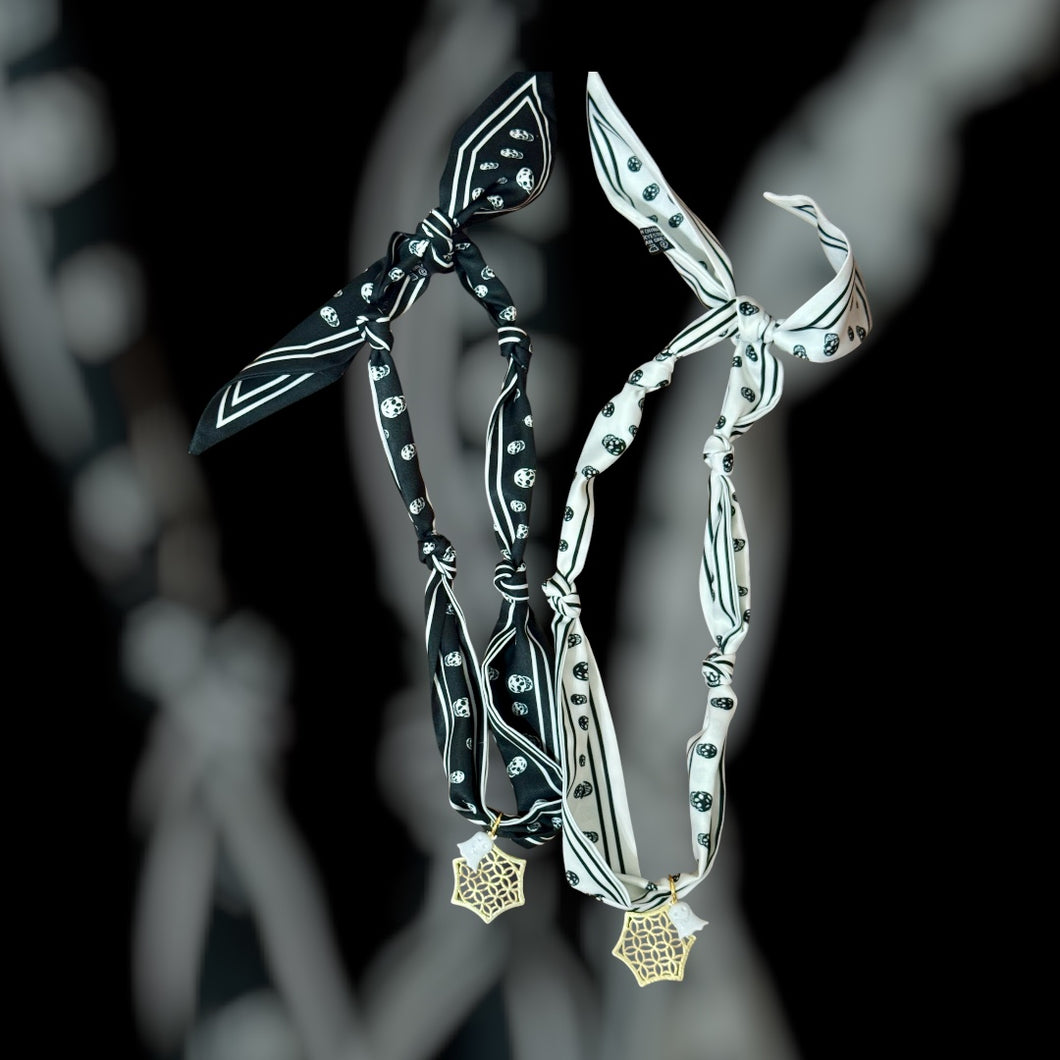 Skull Scarf Necklace