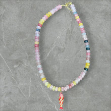 Load image into Gallery viewer, Multicolor Beaded Orange &amp; Pink Necklace
