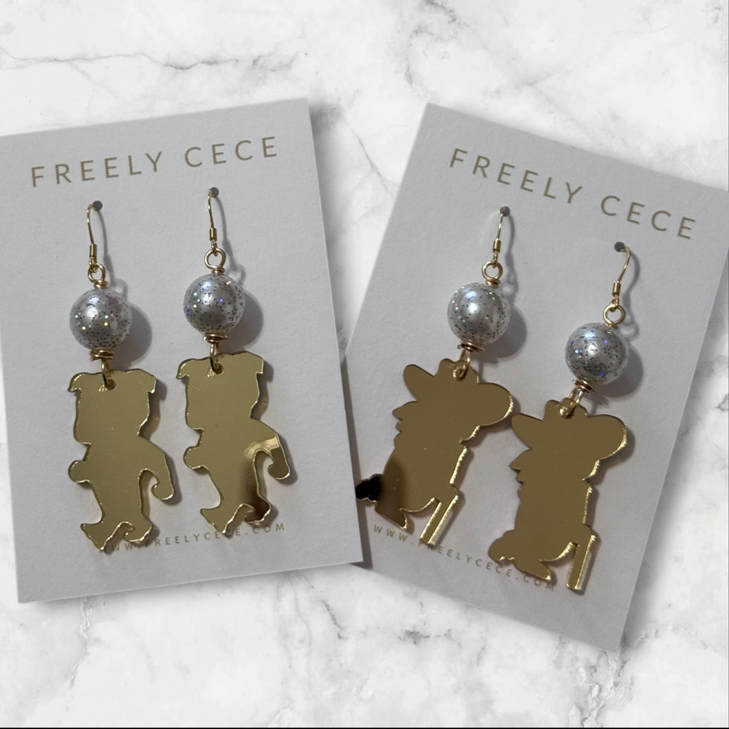 Glitter Gameday Earrings