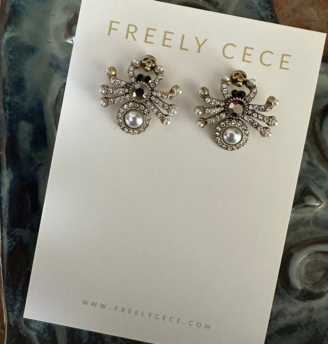 Spider Stud Earrings