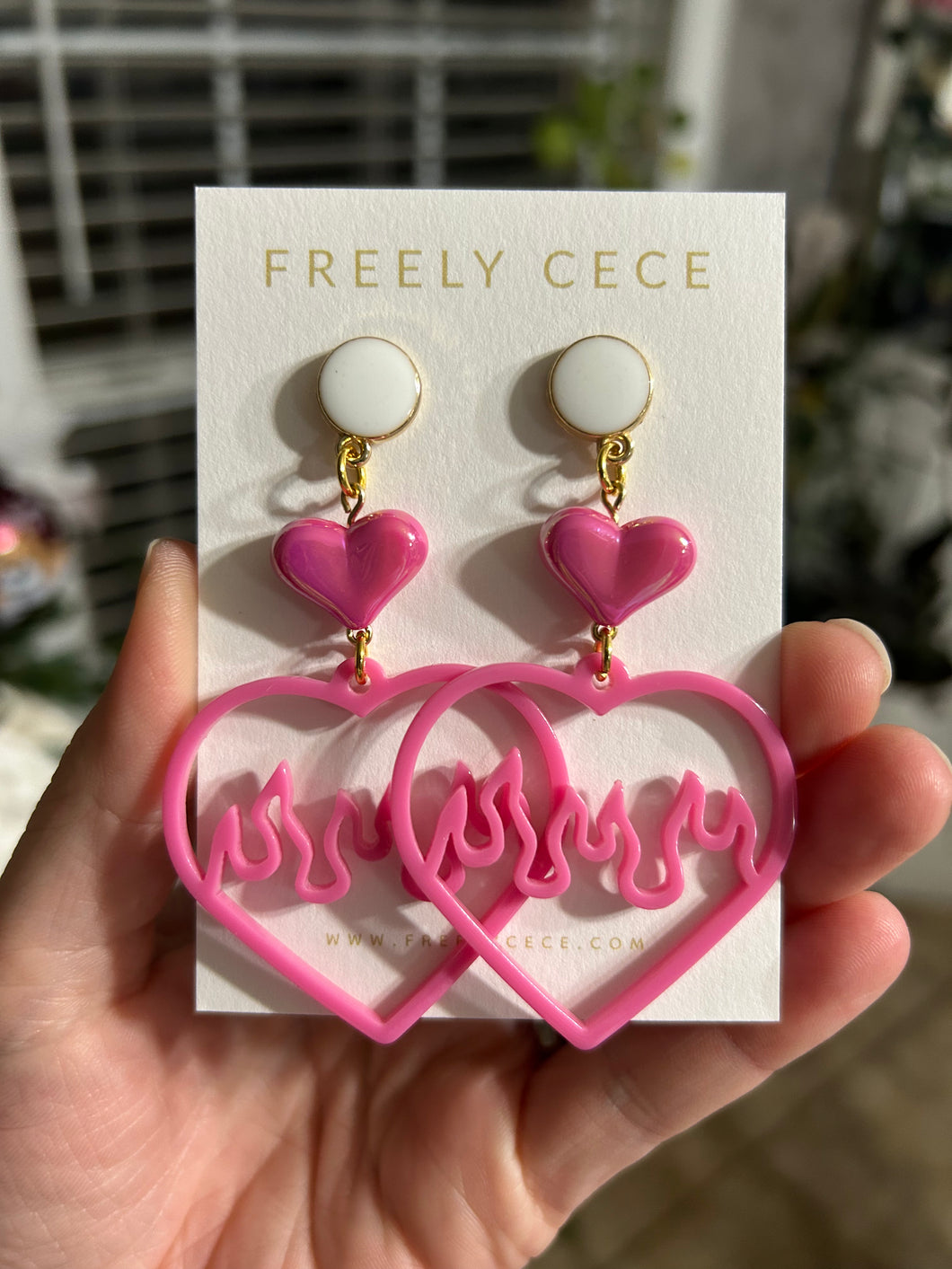 Fiery Pink Hearts
