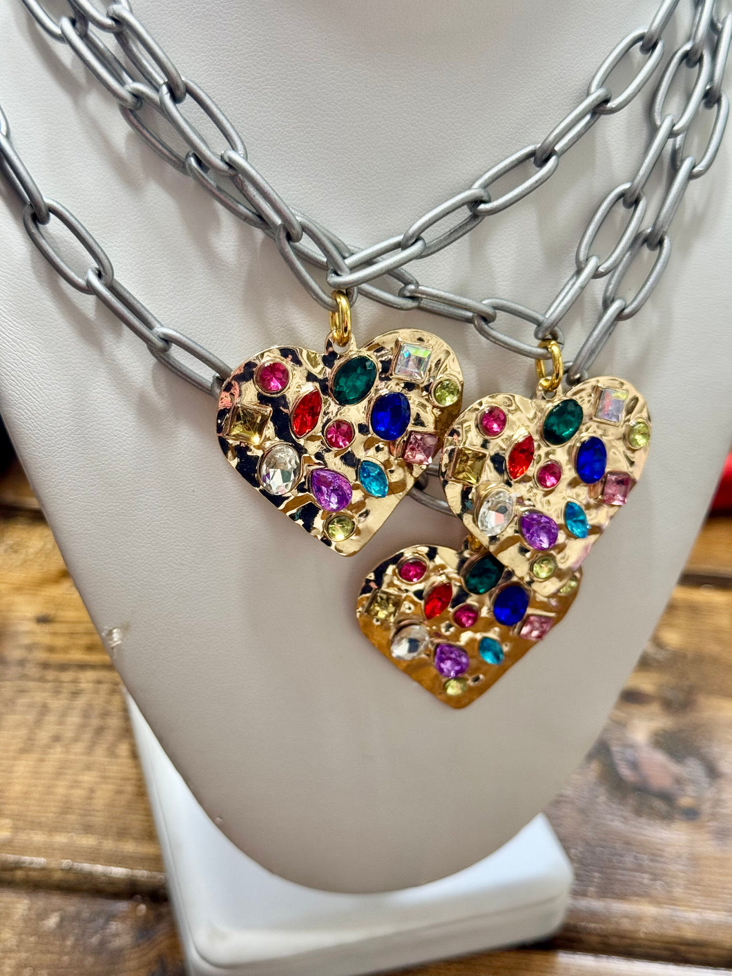 Jeweled Heart Necklace