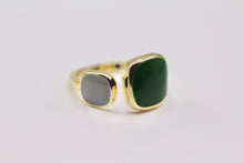Load image into Gallery viewer, Green Enamel Ring
